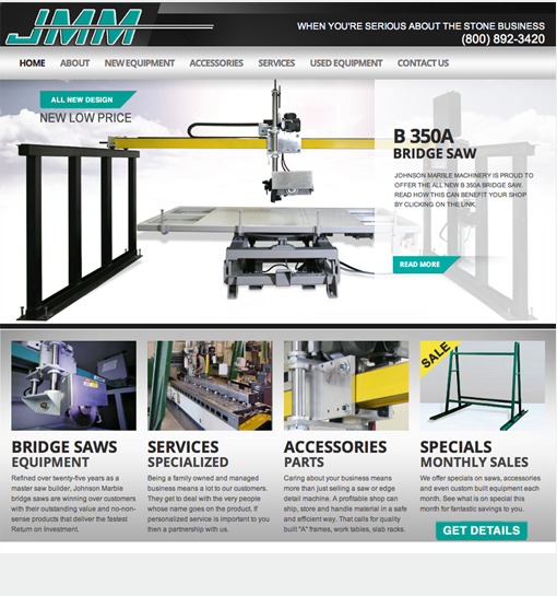 Johnson Marble Manufacturing Web Site