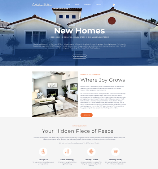 Callahan Station Homes Web Site
